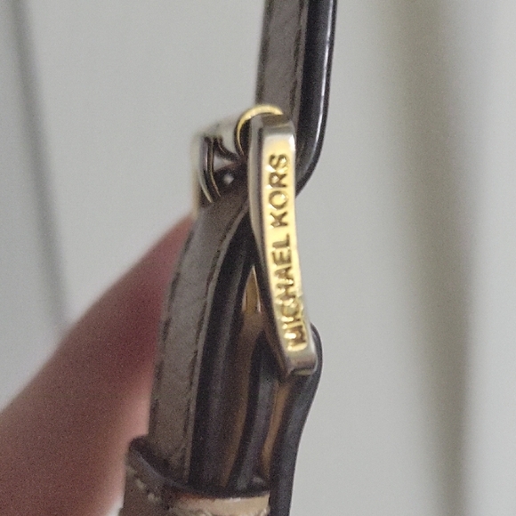 Michael Kors Brown Suede-Like Crossbody Bag with Gold Hardware - Picture 5 of 11